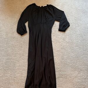 Moodie Classic Black Long Sleeve Dress